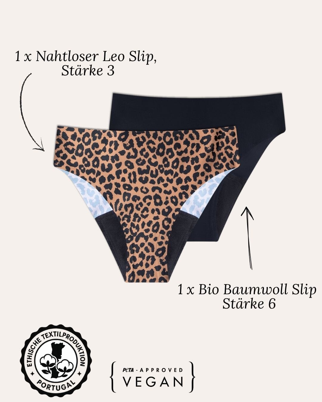 Starter Set Periodenunterwäsche - KORA MIKINO - Menstruationsunterwäsche