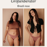 Brazil Rose Perioden-Panty Passform-Check bei unterschiedlichen Körpern ohne Biozide silberfrei nachhaltig