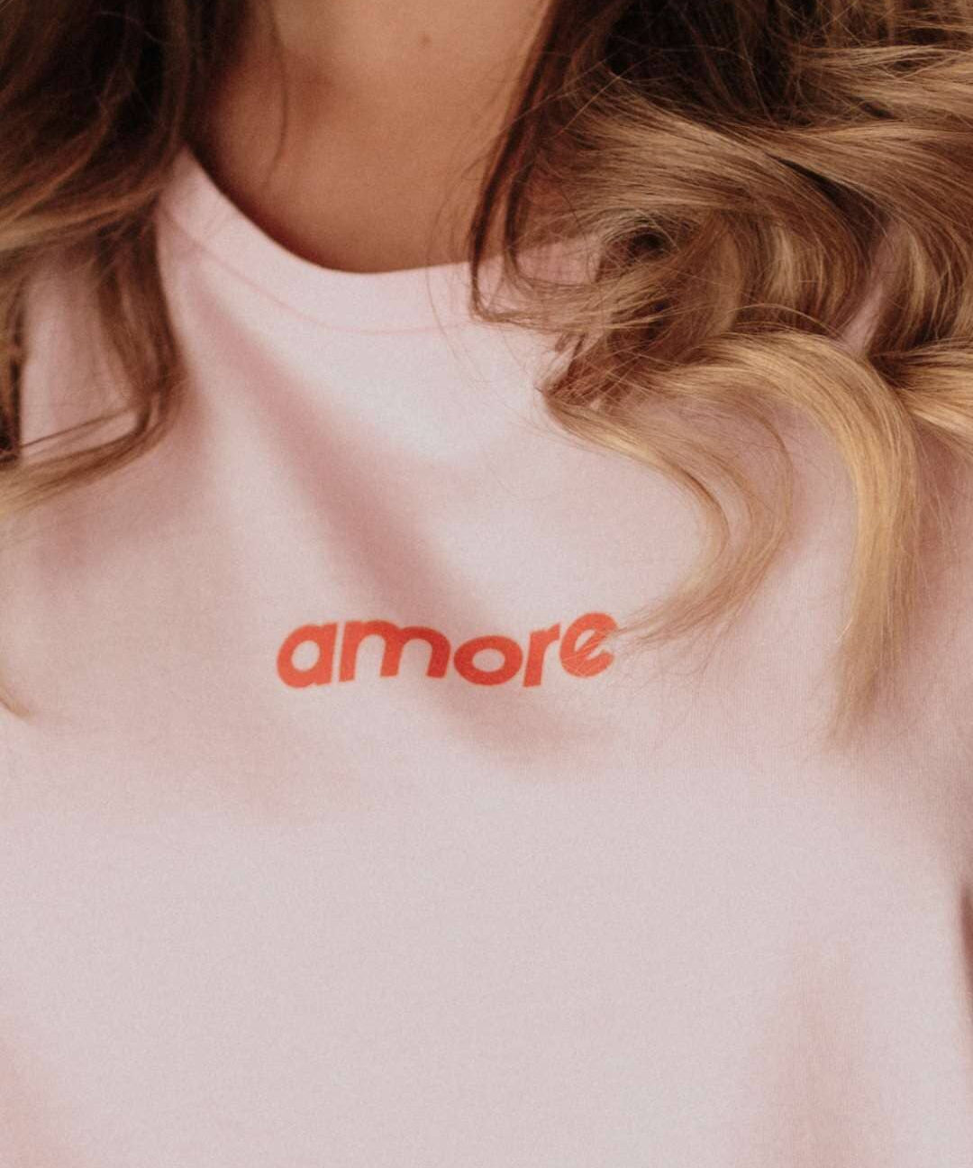Amore T-Shirt pink & rot - KORA MIKINO - Menstruationsunterwäsche