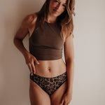 Ausflussunterwäsche Leo Slip vorn Bio Baumwolle Gr. 36 klassische Passform vegan hergestellt in Europa