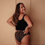 Ausflussunterwäsche Leo Slip Rückansicht Bio Baumwolle Gr. 40 PETA approved vegan langlebige Qualität