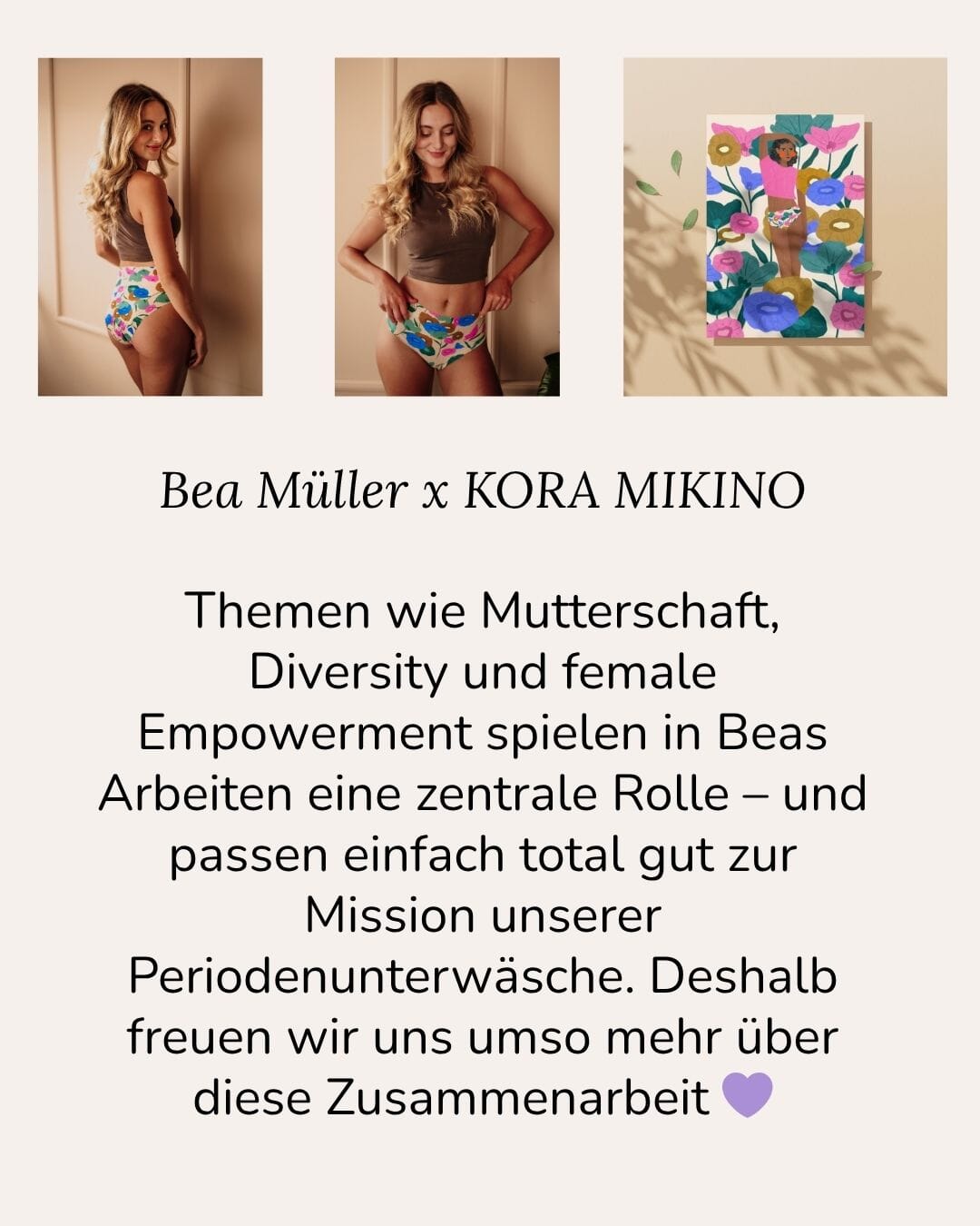 Bea Müller x Kora Mikino Artist Edition - KORA MIKINO - Menstruationsunterwäsche