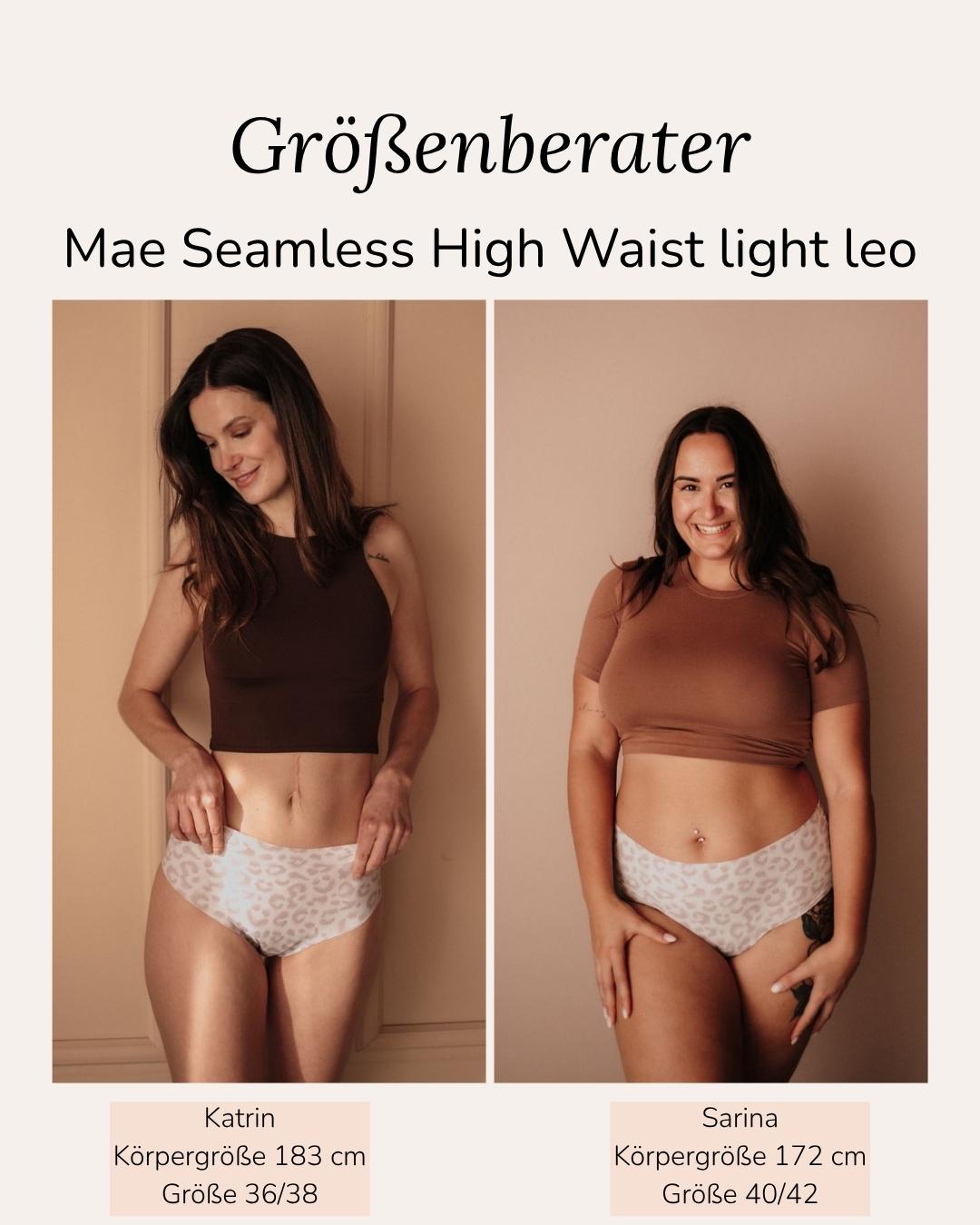 Mae Light Leo Perioden-Panty Passform-Check bei unterschiedlichen Körpern Tampon-Ersatz Bio Baumwolle
