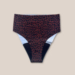 MAE SEAMLESS High Waist chocolate leo - KORA MIKINO - Menstruationsunterwäsche