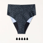 MAE SEAMLESS High Waist dark leo - KORA MIKINO - Menstruationsunterwäsche