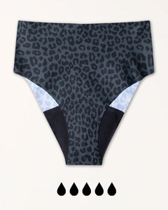 MAE SEAMLESS High Waist dark leo - KORA MIKINO - Menstruationsunterwäsche