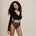 MAE SEAMLESS High Waist dark leo - KORA MIKINO - Menstruationsunterwäsche
