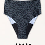 Menstruationsunterwäsche Seamless High Waist Dark Leo Strong Flatlay dunkles Muster ohne PFAS