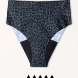 Menstruationsunterwäsche Seamless High Waist Dark Leo Strong Flatlay dunkles Muster ohne PFAS