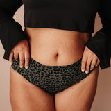 Menstruationsunterwäsche Seamless High Waist Dark Leo Strong Fokus Konfektionsgröße 44/46 Laser Cut