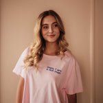 Mom I am a rich man T-Shirt pink & blau - KORA MIKINO - Menstruationsunterwäsche