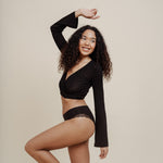 NELLIE LACE Slip schwarz - KORA MIKINO - Menstruationsunterwäsche