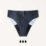 NELLIE SEAMLESS Slip dark leo - KORA MIKINO - Menstruationsunterwäsche