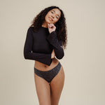 NELLIE SEAMLESS Slip dark leo - KORA MIKINO - Menstruationsunterwäsche