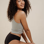 NELLIE SEAMLESS Slip schwarz - KORA MIKINO - Menstruationsunterwäsche