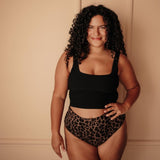 Periodenunterwäsche Leo High Waist Bio Baumwolle Extra Strong Lifestyle Wochenbett Unterwäsche