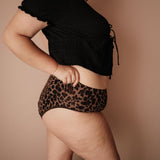 Periodenunterwäsche Leo High Waist Bio Baumwolle Extra Strong Model Gr 44/46 seitlich sanfter Bauch-Halt