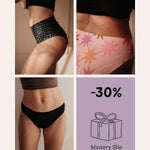 Periodenunterwäsche Sparpack 3er Set mit Mystery Slip verschiedene Designs 