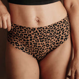 Seamless Periodenunterwäsche Leo High Waist Strong Detail Leo-Muster ohne Biozide weiches Material
