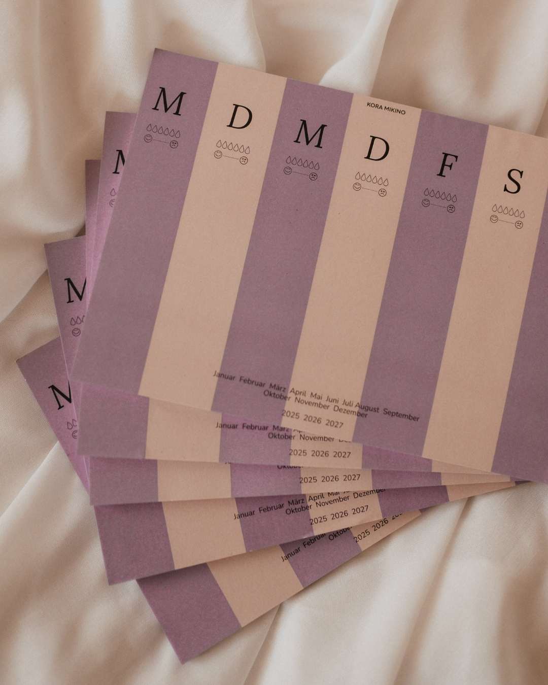 Wochenplaner Montag bis Sonntag A5 minimalistisches Layout mit viel Platz für tägliche Notizen