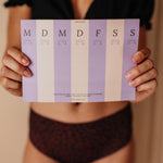 Wochenplaner Montag bis Sonntag A5 Detailansicht der Wochentage mit klarer Typografie