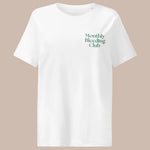 Freisteller Foto von Monthly Bleeding Club T Shirt in weiß
