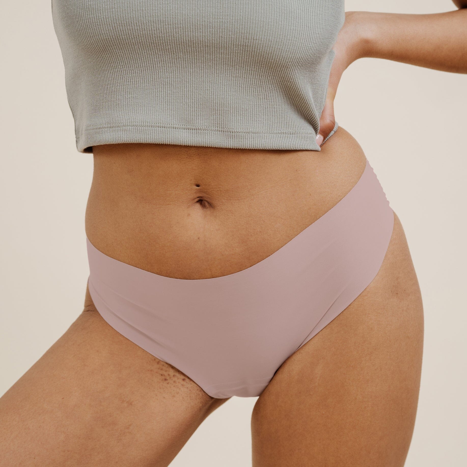 NELLIE SEAMLESS Slip rose - KORA MIKINO - Menstruationsunterwäsche