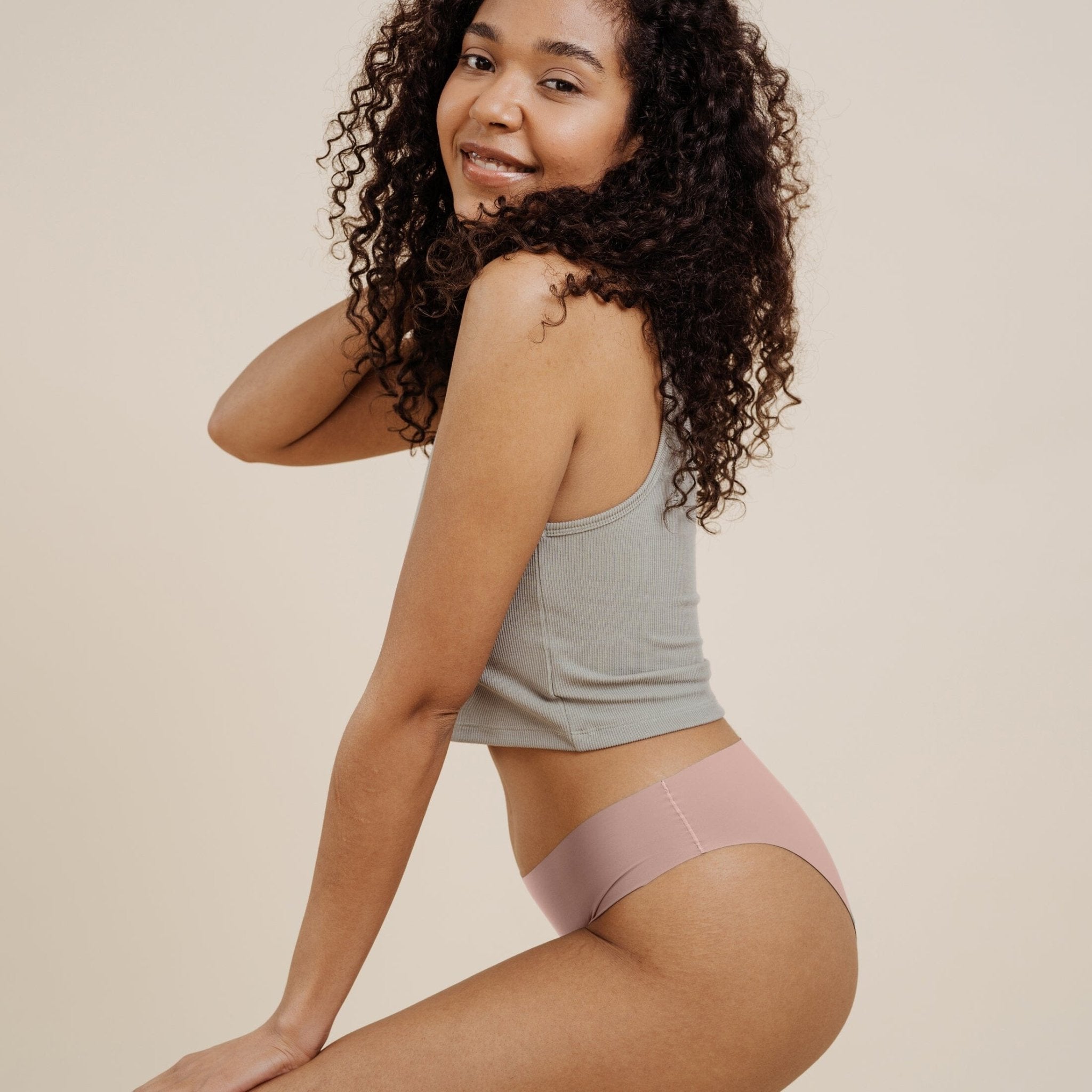 NELLIE SEAMLESS Slip rose - KORA MIKINO - Menstruationsunterwäsche